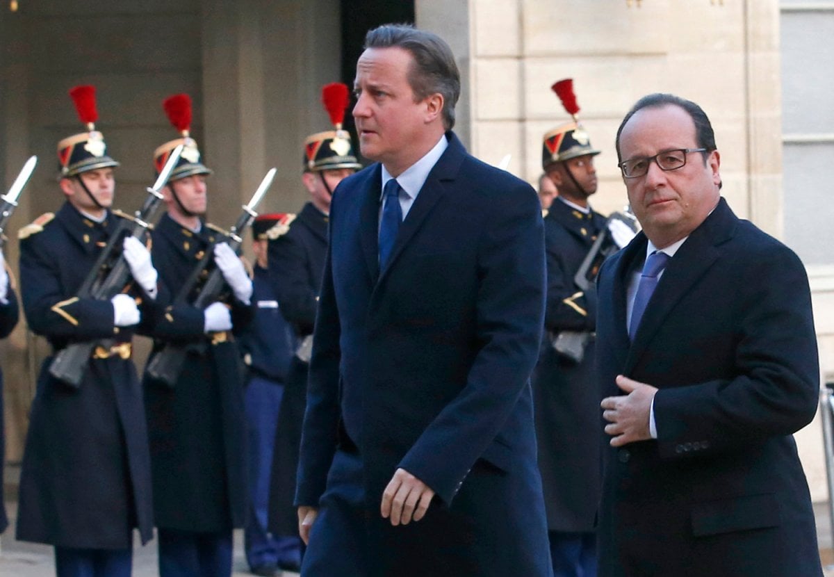 David Cameron és Francois Hollande (Forrás: reuters)